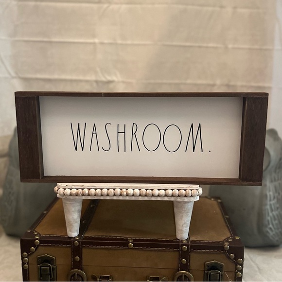 Rae Dunn | Accents | Rae Dunn Washroom Sign | Poshmark